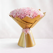 Bouquet of 100 Pink Roses