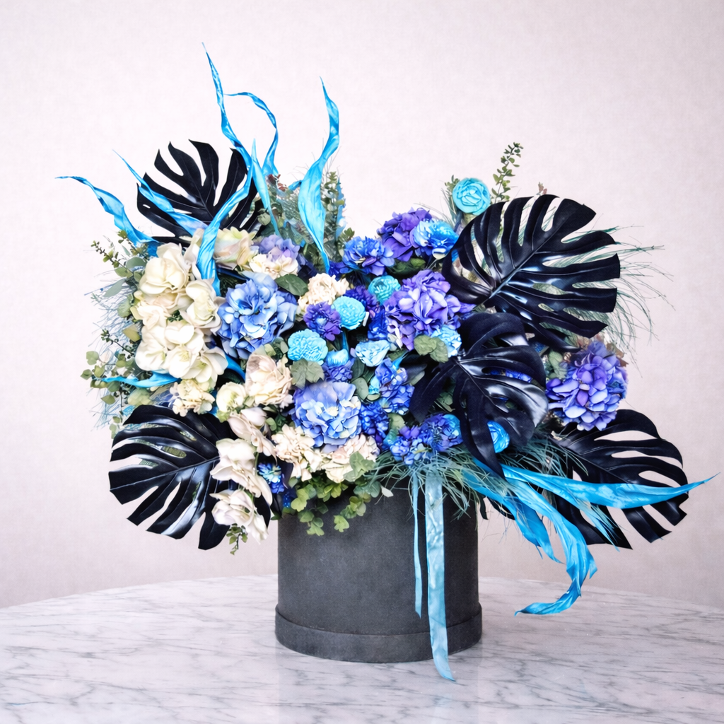 Blue Moon Flowers Box - Premium flower box with same day delivery in Dubai and UAE