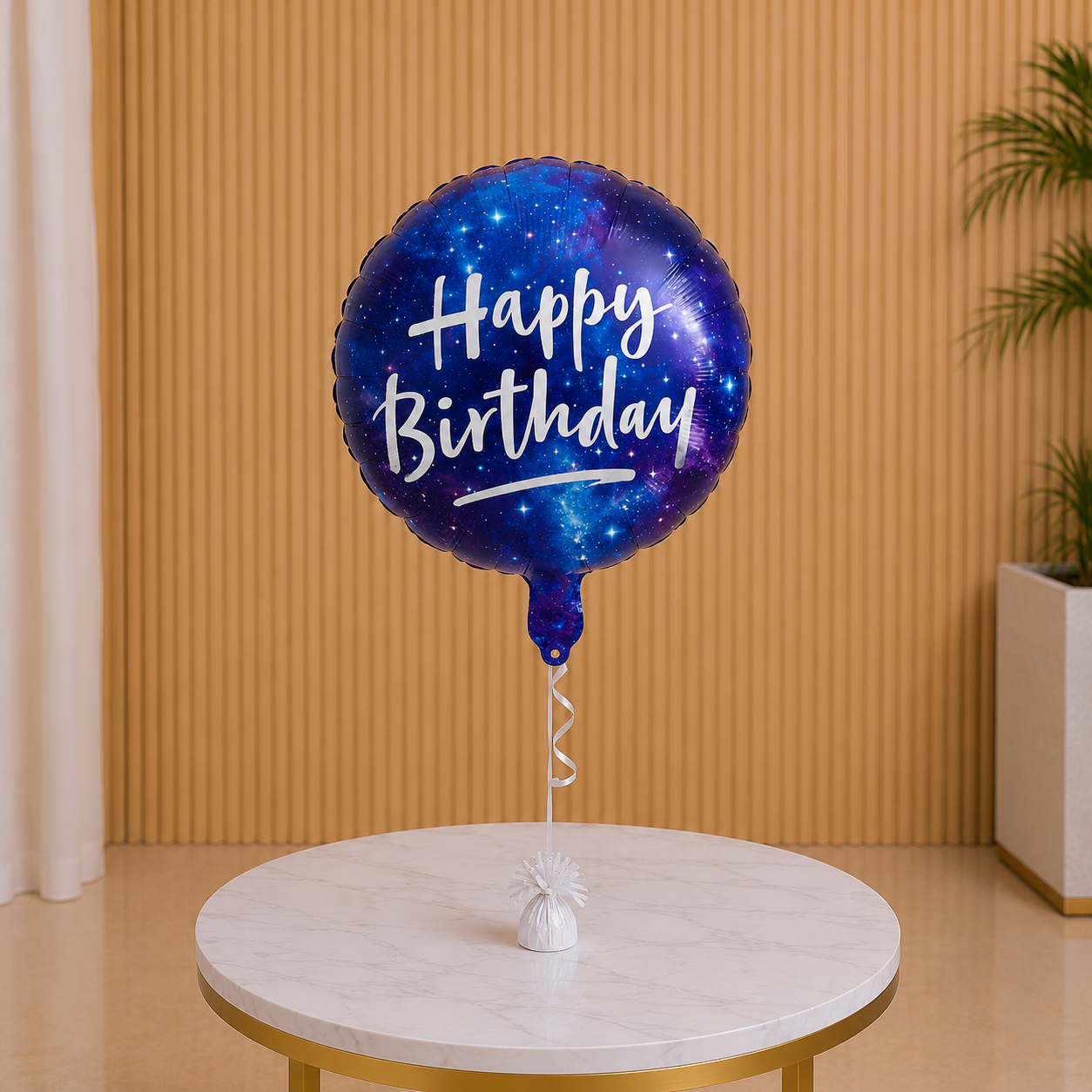 Birthday Helium Ballon - Dark Blue helium balloon same day delivery Dubai