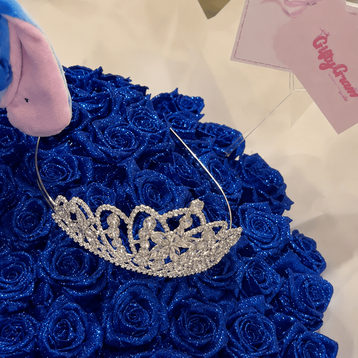 100 Blue Glitter Bouquet