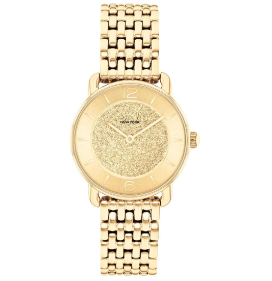 Women Birthday Gift - COACH ROUND ANALOG WOMEN'S GOLD CASE WATCH