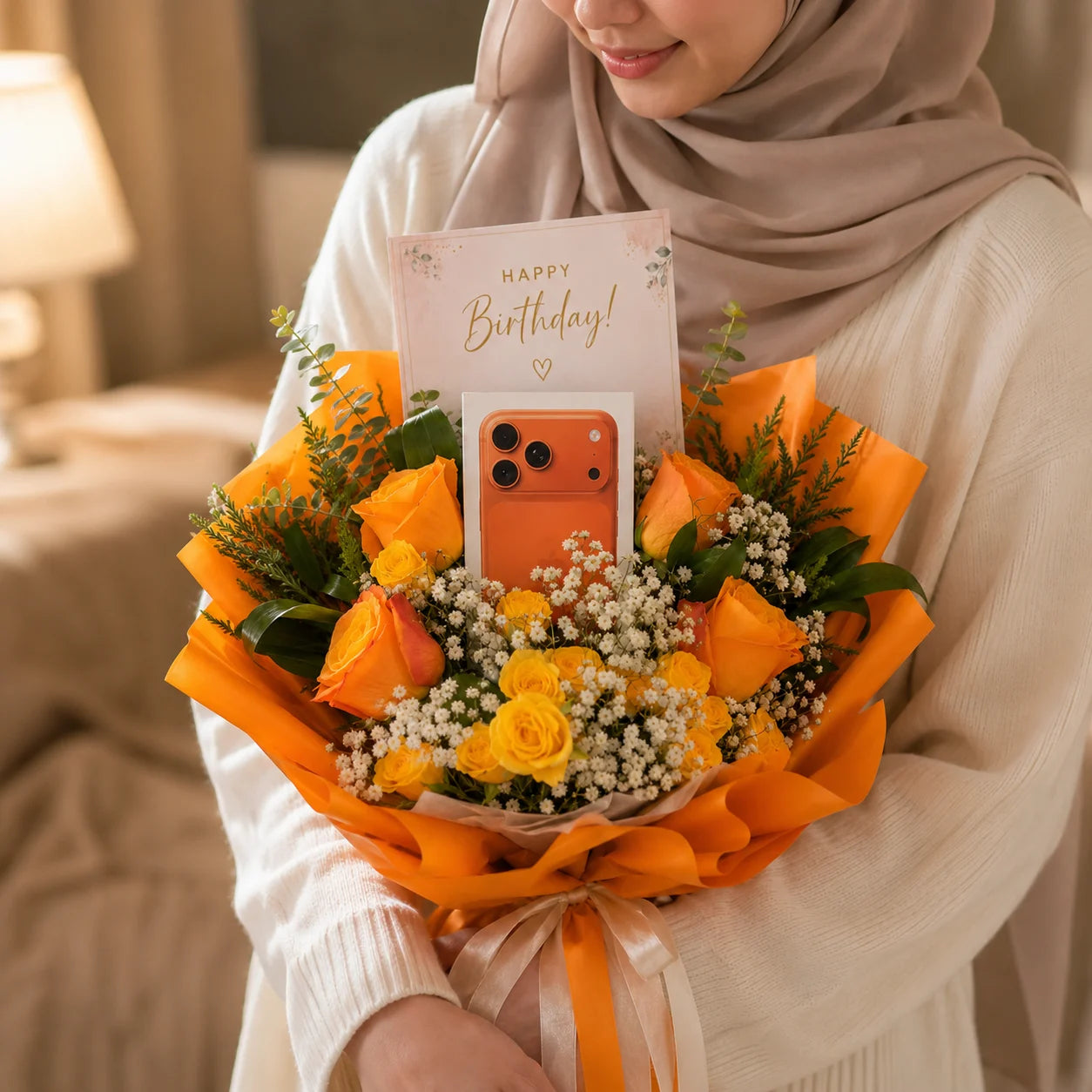 Birthday Gift with iPhone 17 Pro Cosmic Orange 5G (eSim Only) - International Version
