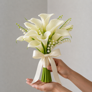 White Calla Bridal Bouquet - Premium bridal bouquet with same day delivery in Dubai and UAE