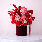 Red & Pink in a Satin Box