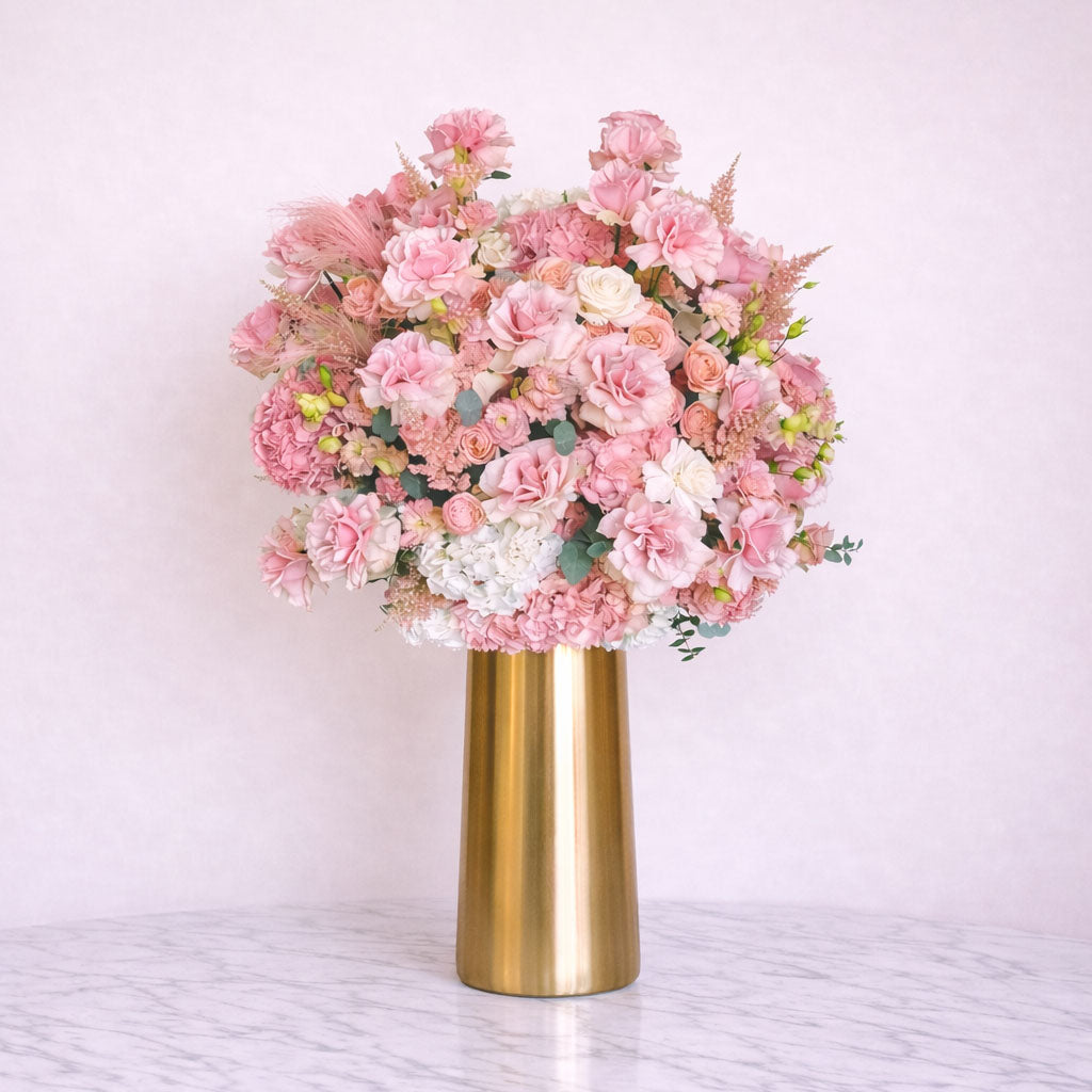 Pink Special 101 Vase - Premium vase arrangement with same day delivery in Dubai and UAE