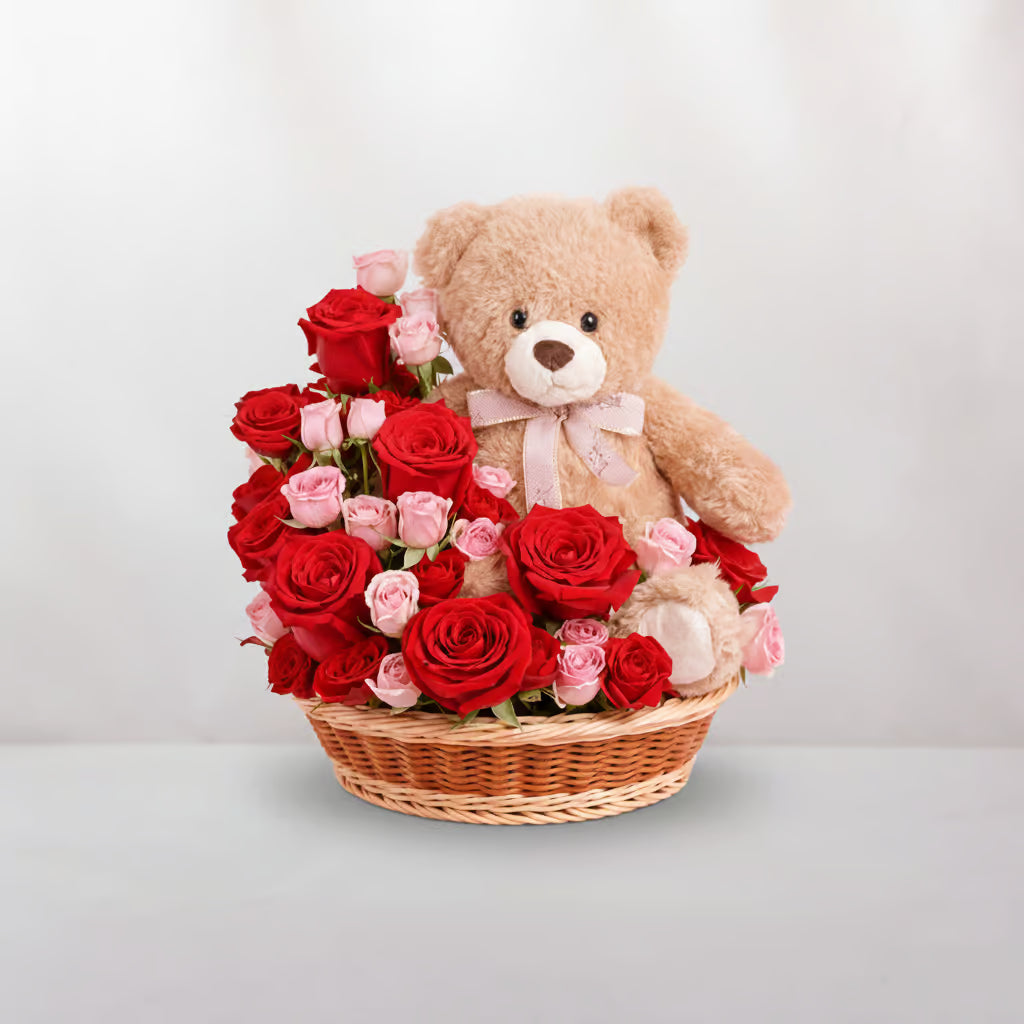 Flowers & Teddy Bear