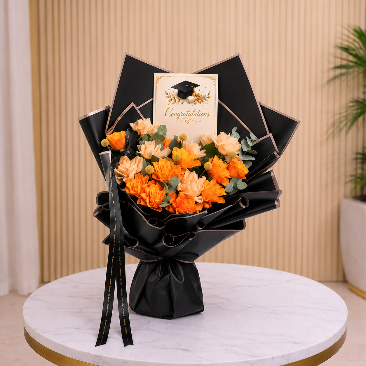 Graduation Special Orange Bouquet