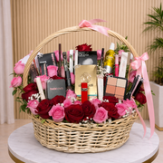Luxury beauty Basket with floral accents