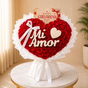 Mi Amor Red Roses Bouquet romantic bouquet same day delivery Dubai
