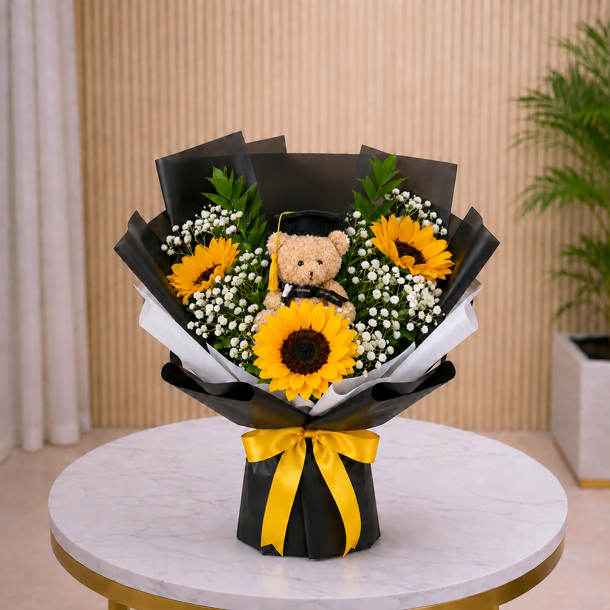Sunshine Sunflower Graduation Bouquet graduation bouquet with same day delivery Dubai and UAE