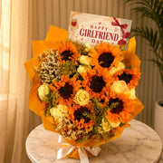 Sunflower Girlfriend Bouquet romantic bouquet same day delivery Dubai