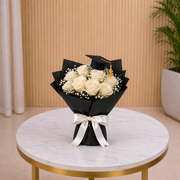White Roses Graduation Bouquet graduation bouquet with same day delivery Dubai and UAE