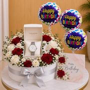 Women Birthday Gift - Round Analog Women'S Stainless Steel Coach Watch premium gift with same day delivery Dubai
