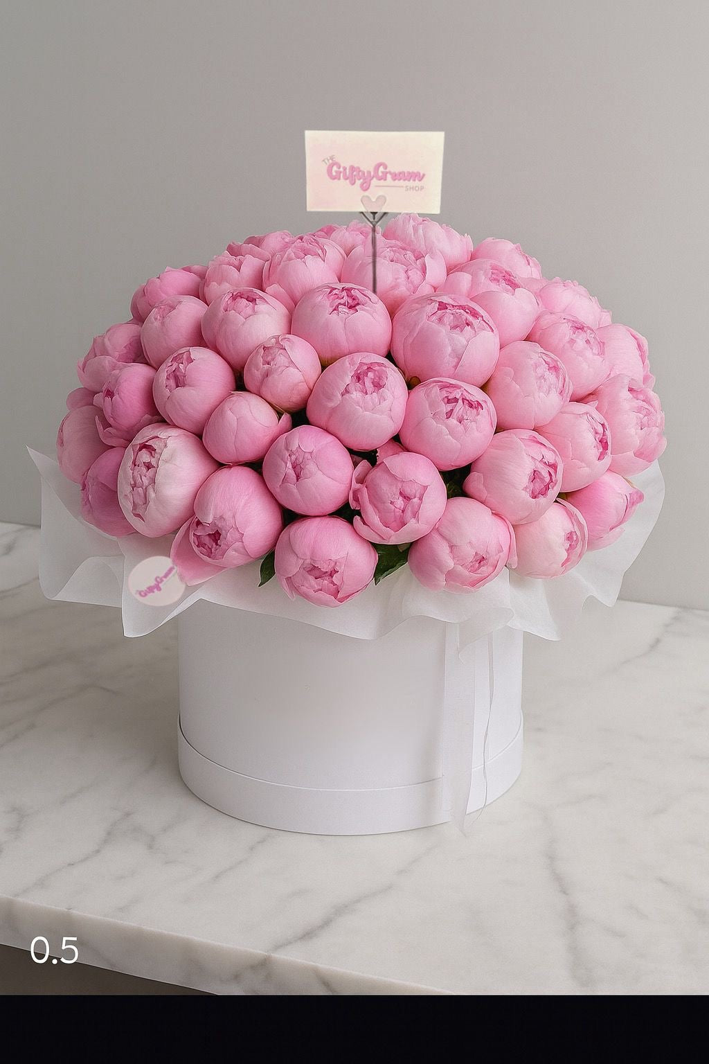 pink peonies
